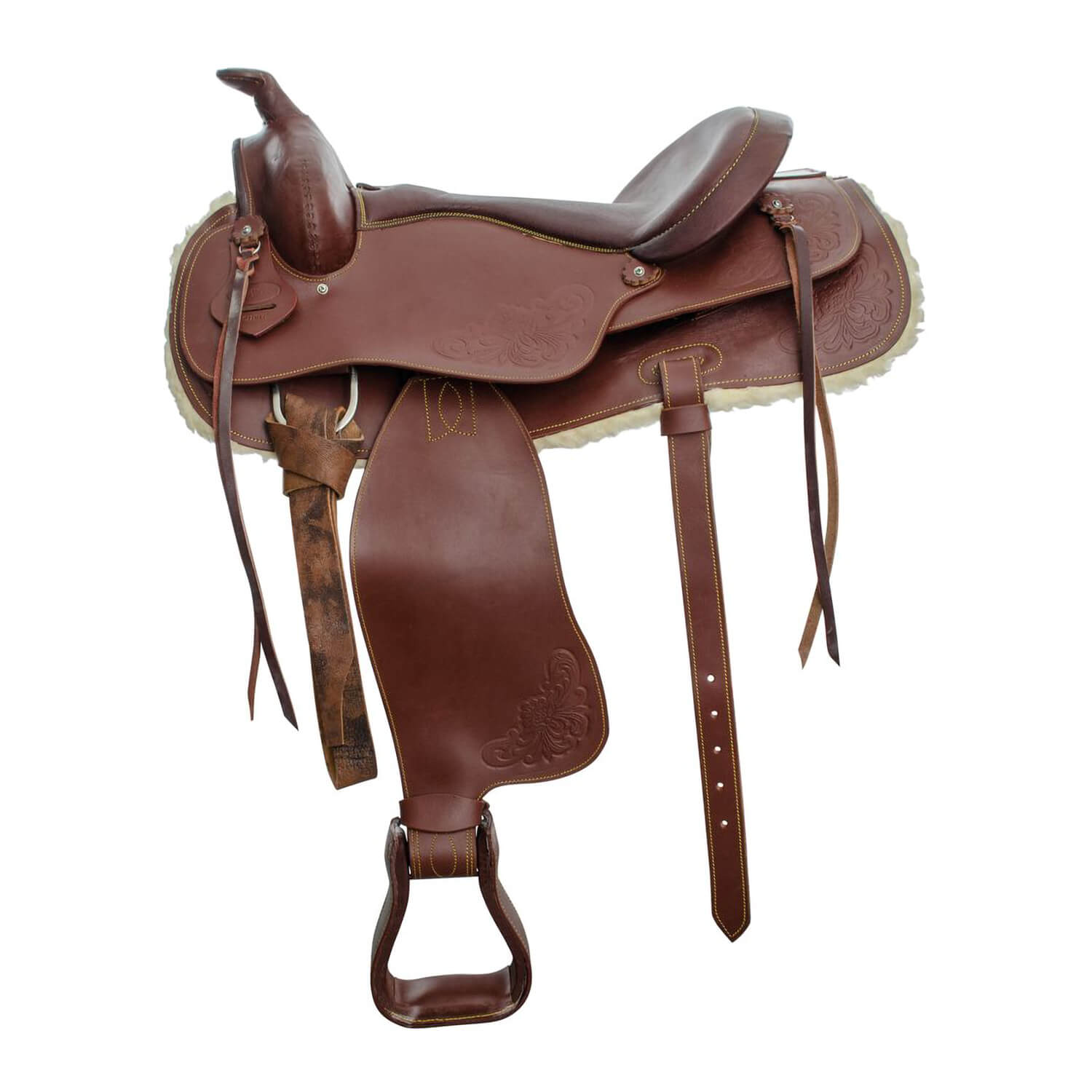 Sella Western Showmen Craft 14" - Sella Cavallo Bambini Rossa Completa