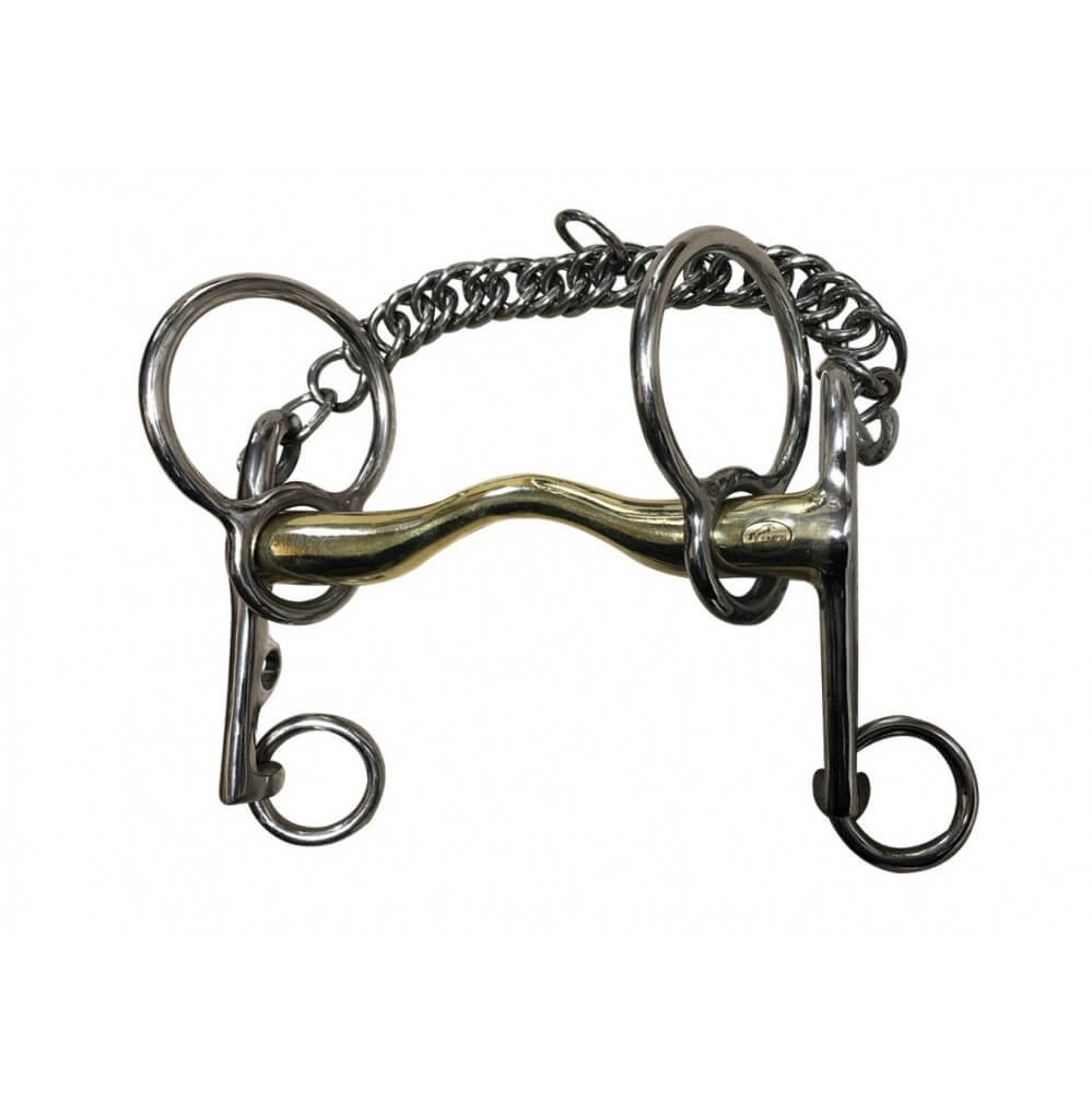HKM 9883 Doppio gebr. morso a Oliva 18 mm in Acciaio Inox, S