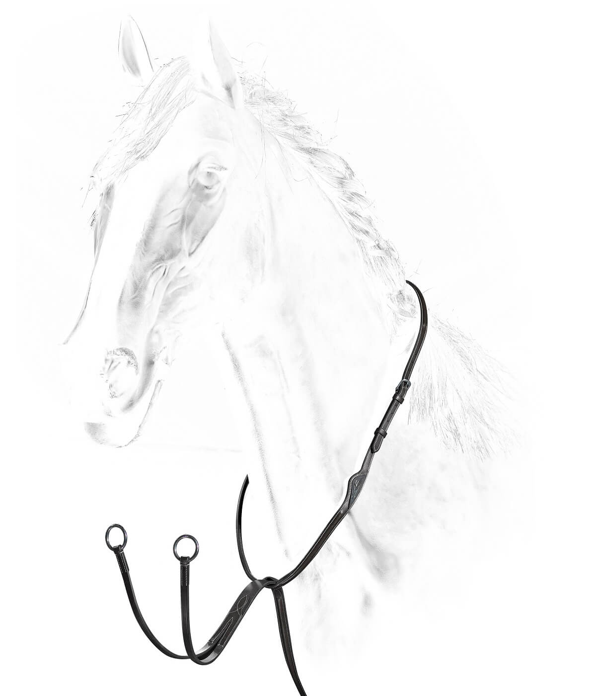 Martingala Per Cavallo Full - Collier Nero, Per Equitazione E Addestramento - Foto 14