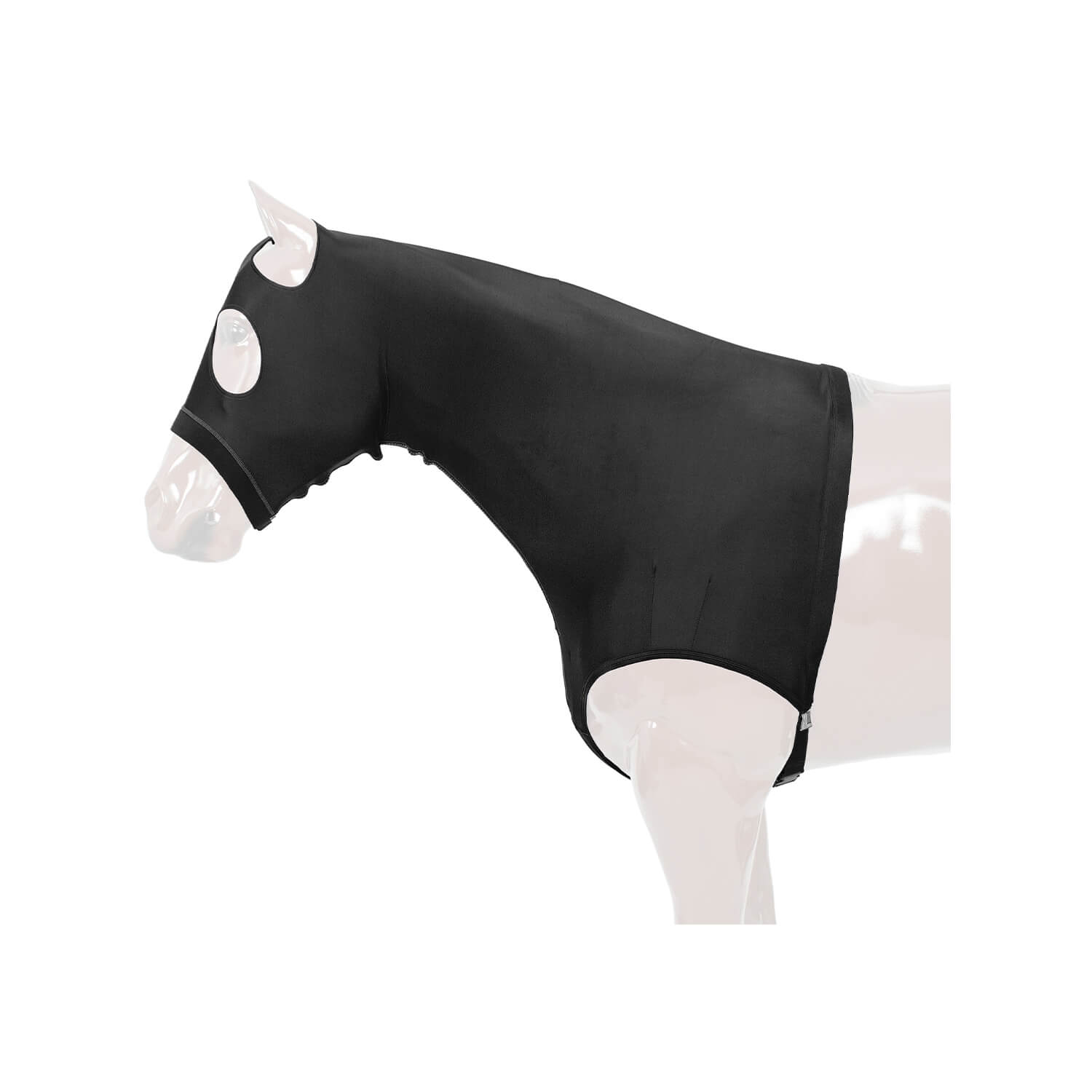 Harrison Howard Cappuccio Per Cavallo Elasticizzato Con Cerniera - Proteggi Criniera, Morbido E Traspirante